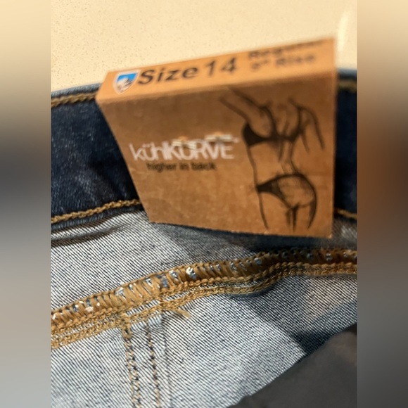 NEW Kuhl 9” Kontour Flex Denim Skinny Jeans- 14 - Picture 9 of 12